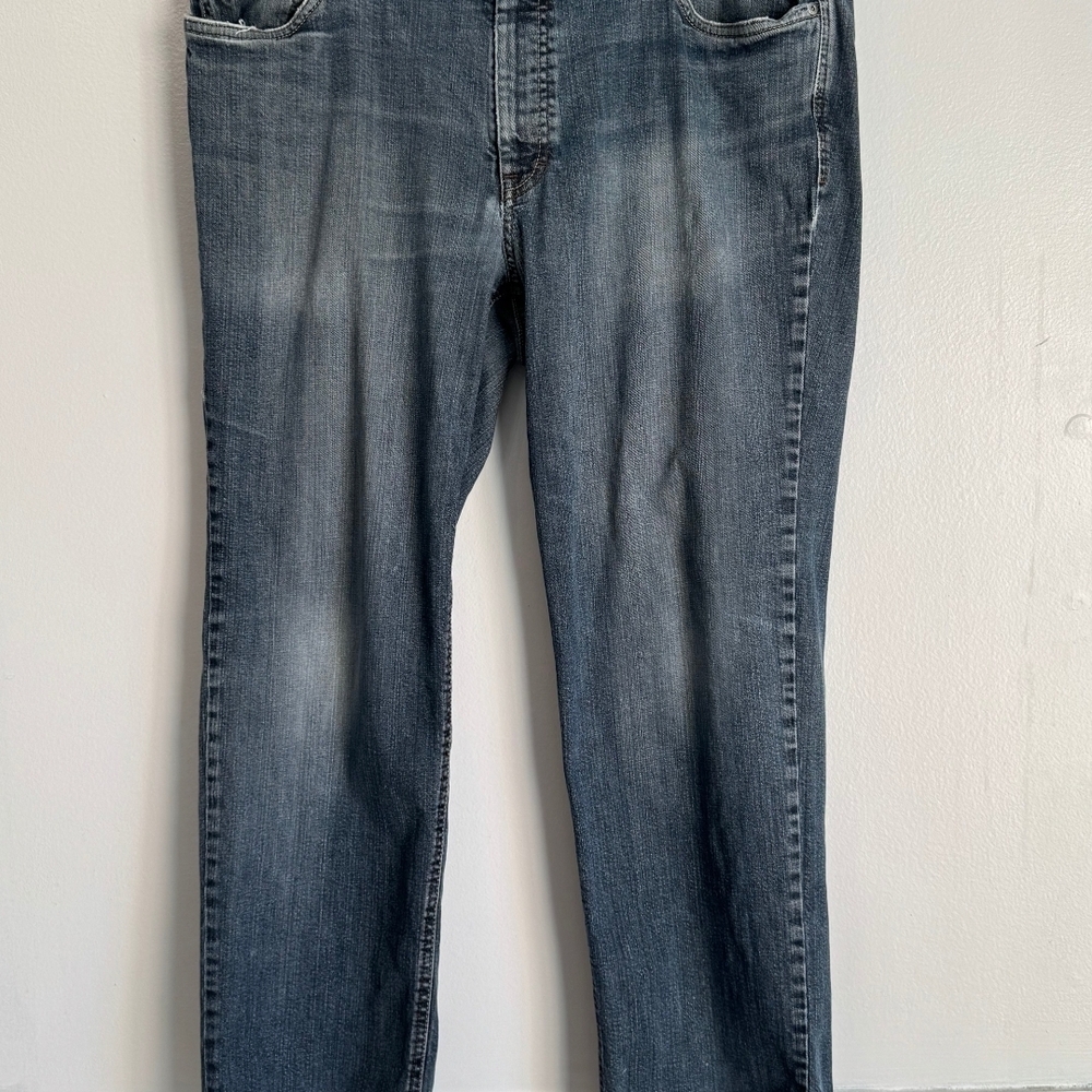 Hiltl Men’s Jeans 40x34 Blue Denim Straight Fit Casual Luxury